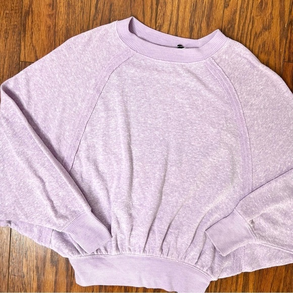 Out From Under Urban Outfitters Purple Lavender Batwing Slouchy Boho Top XS - Picture 11 of 14